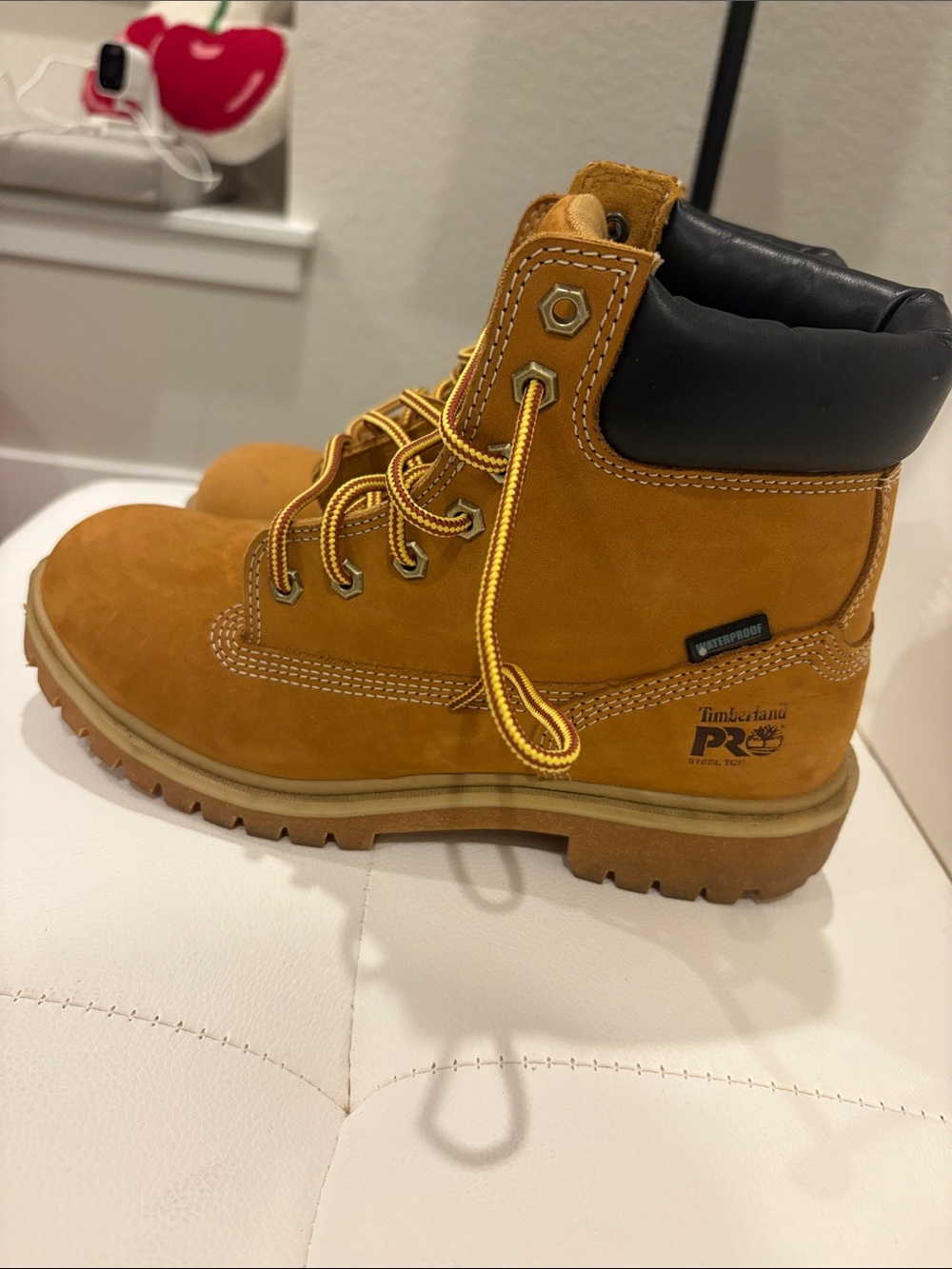 Timberland PRO Wheat/Tan Safety Work Boots Steel Toe Waterproof 8.5 Women’s - Picture 8 of 8